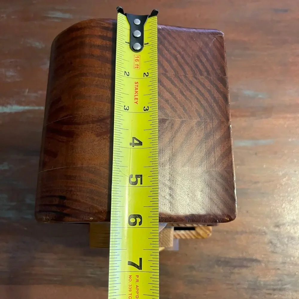Aurora Bandsaw George Rogers Handmade Teardrop Carved Keepsake Box